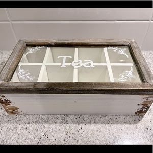 Wooden Tea Holder - Shabby Chic! 🤍